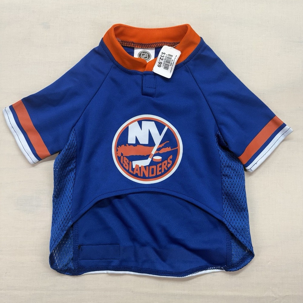 NEW Pets First New York Islanders NHL Dog Pet Mesh Jersey Blue Size Medium